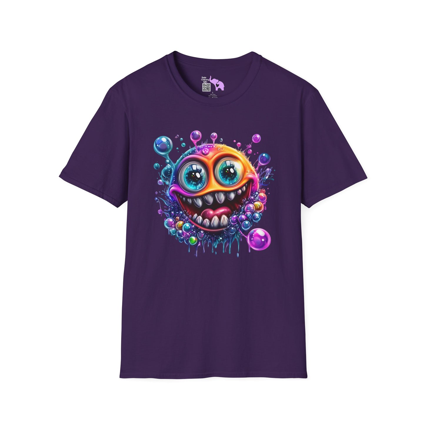 Bubbly Monster Adult T-shirt