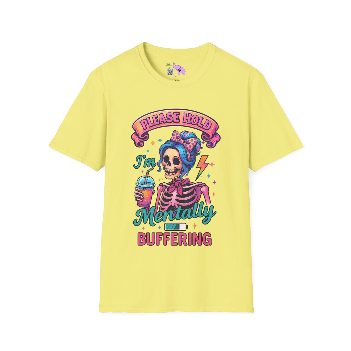 Please Hold I'm Mentally Buffering Adult T-shirt