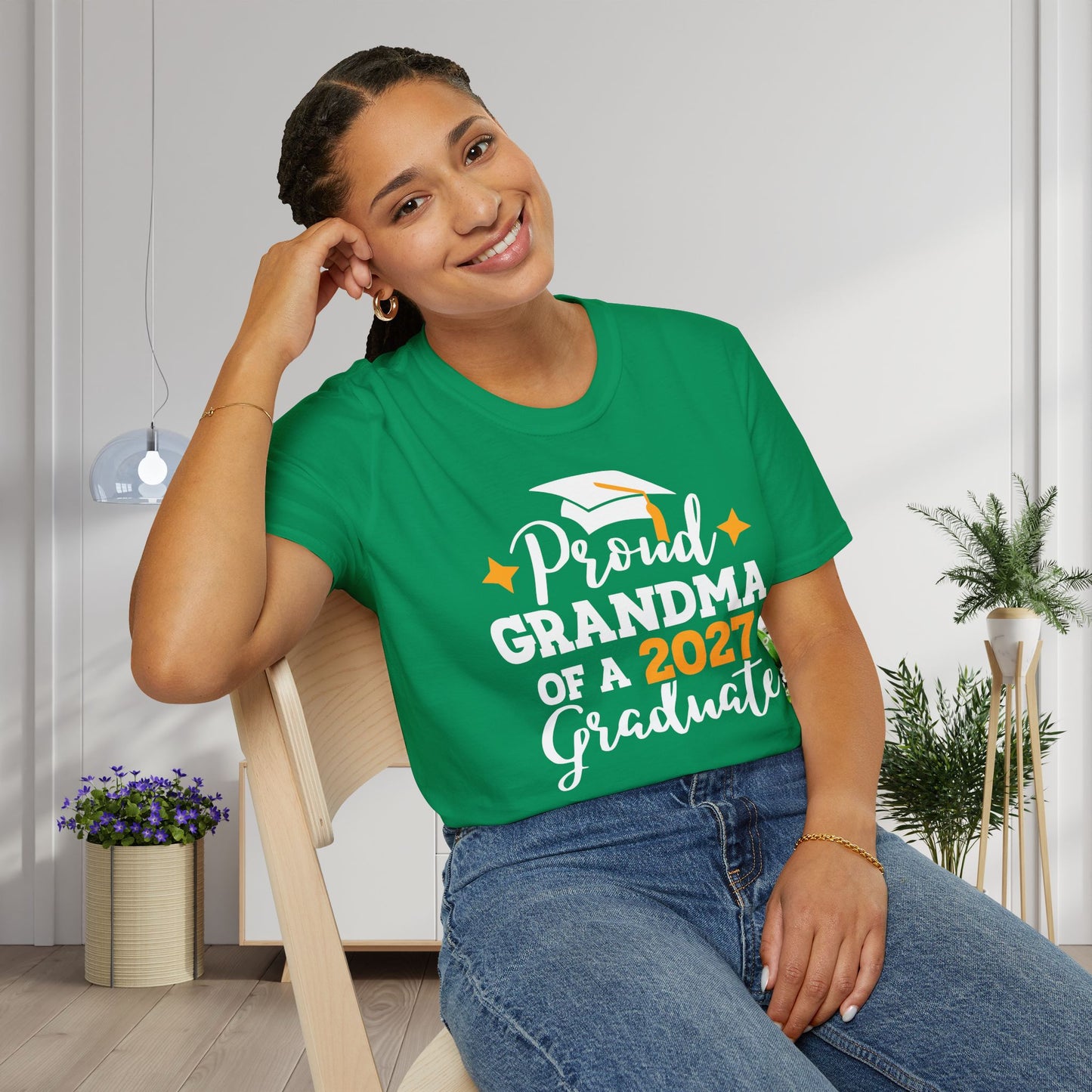 Proud Grandma of a 2027 Graduate Adult T-shirt