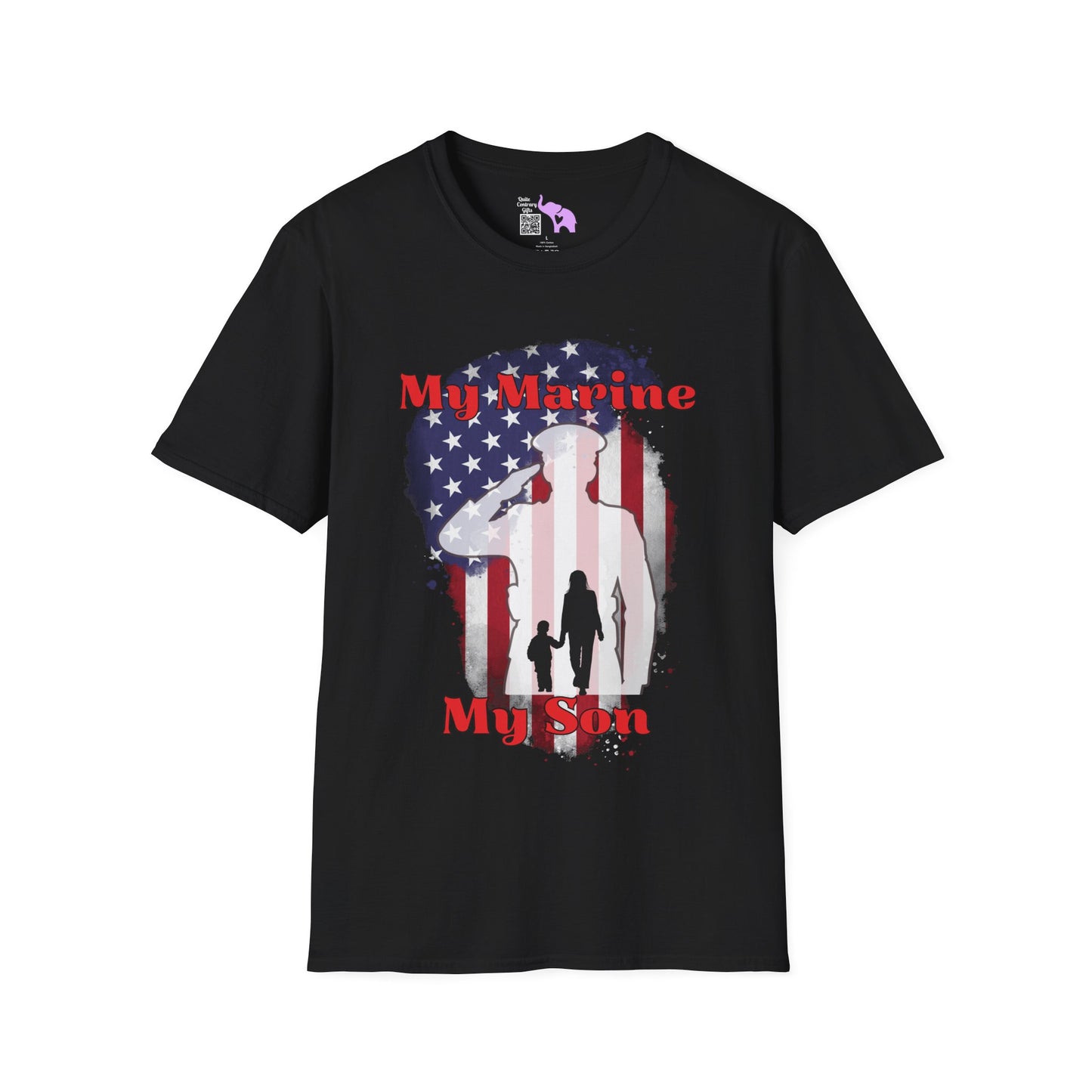 My Marine My Son (Mom) Adult T-shirt
