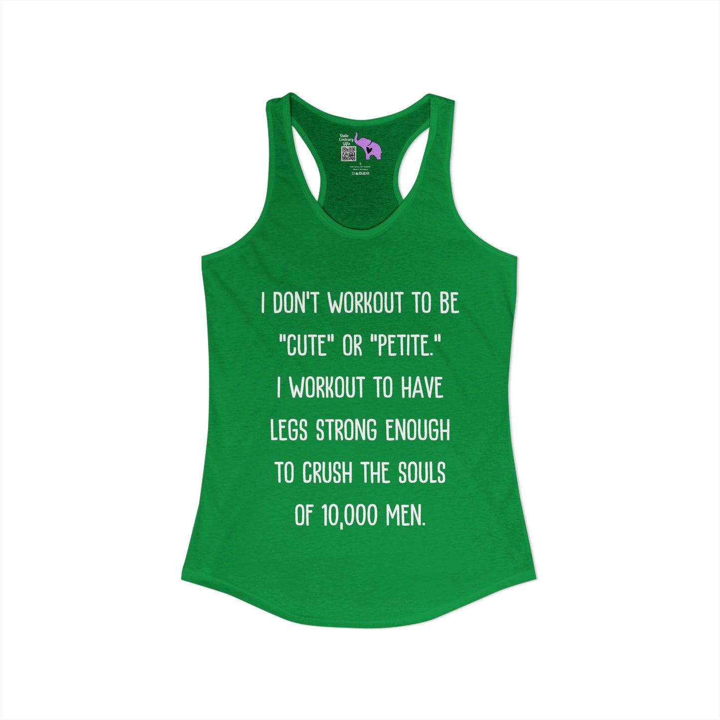 I Don't Workout To... Women's Ideal Racerback Tank