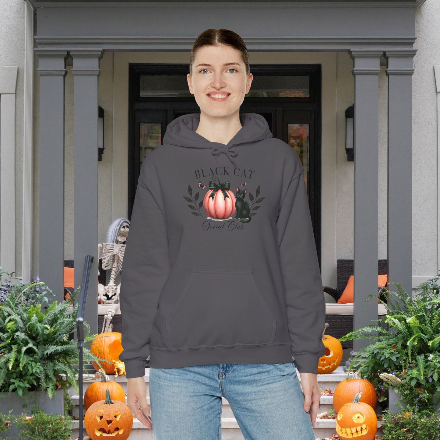 Black Cat Social Club Heavy Blend™ Hooded Sweatshirt