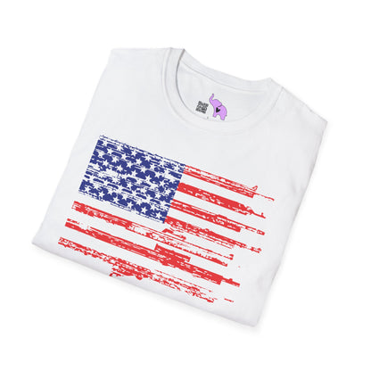 Gun Flag Adult T-shirt
