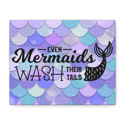 Even Mermaids Wash Their Tails 2 Canvas Art