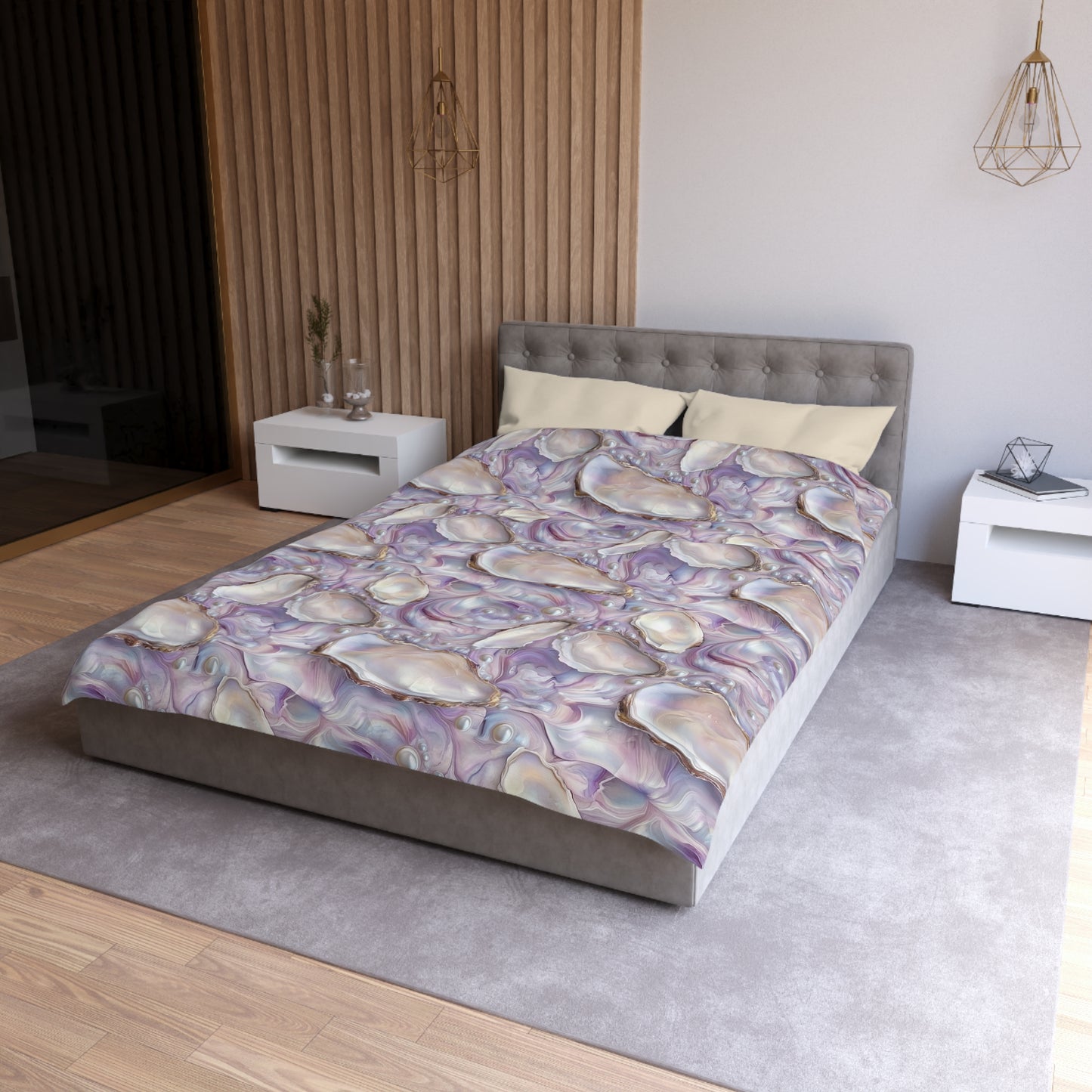 Purple Opalescent Dreams Microfiber Duvet Cover