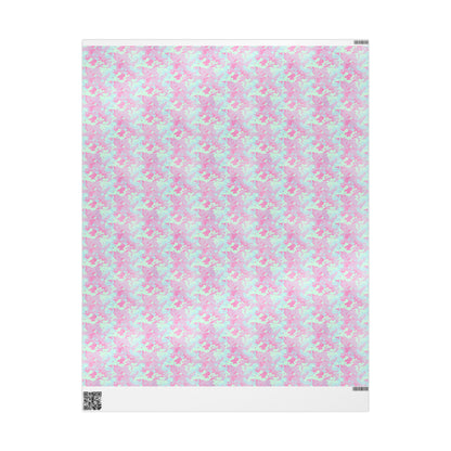 Berry Sorbet Camo Wrapping Paper