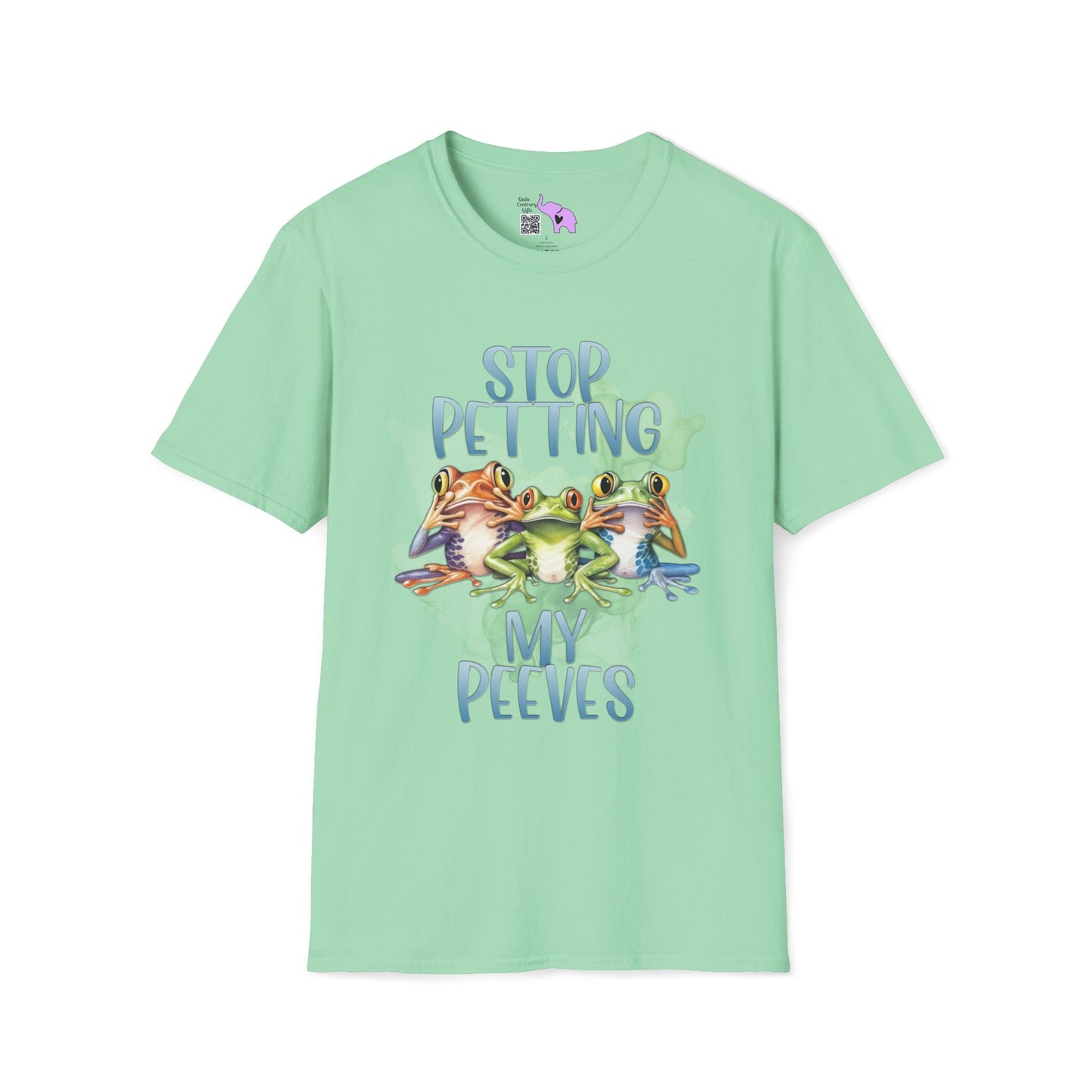 Stop Petting My Peeves (Frogs) Adult T-shirt