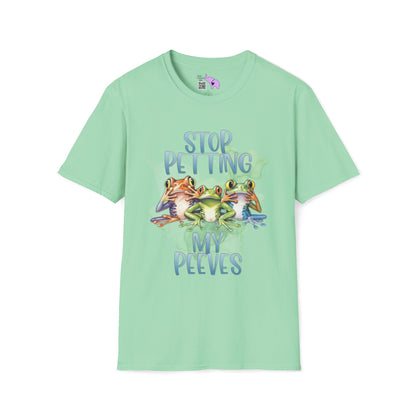 Stop Petting My Peeves (Frogs) Adult T-shirt