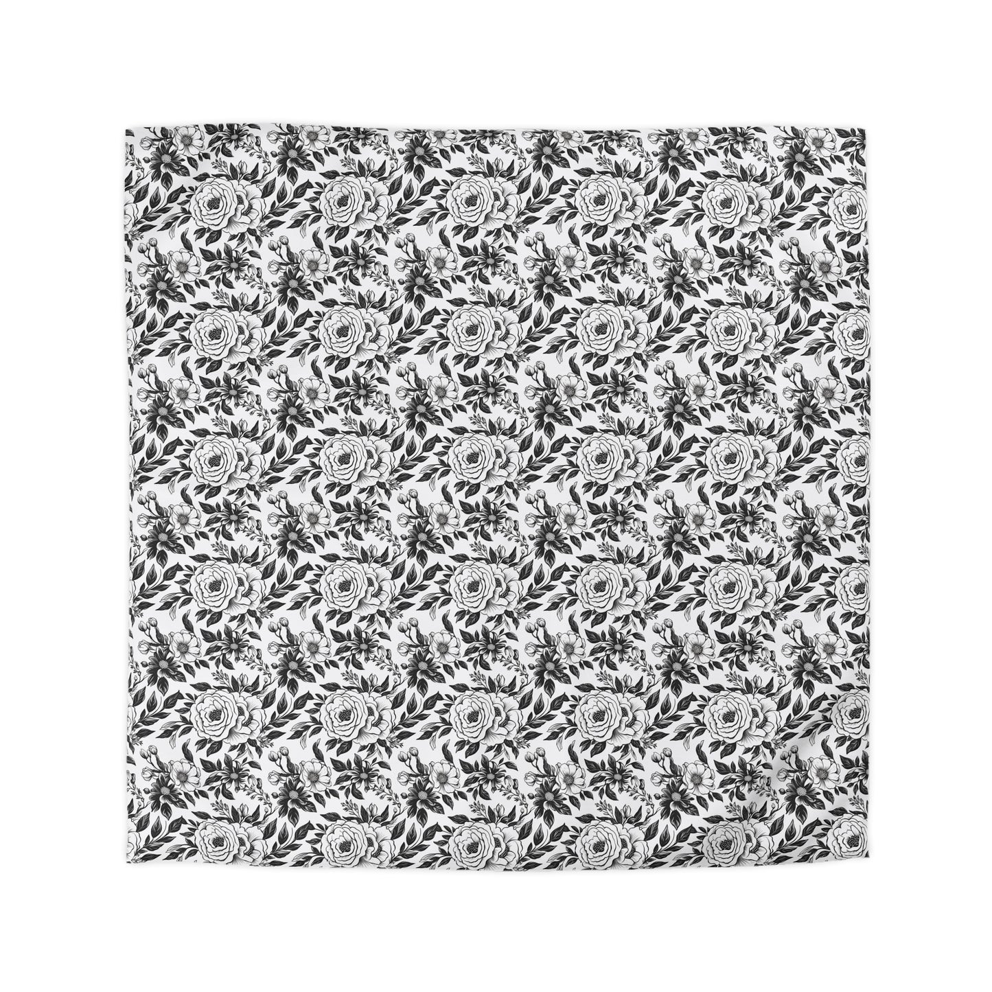 Whispering Blooms Microfiber Duvet Cover