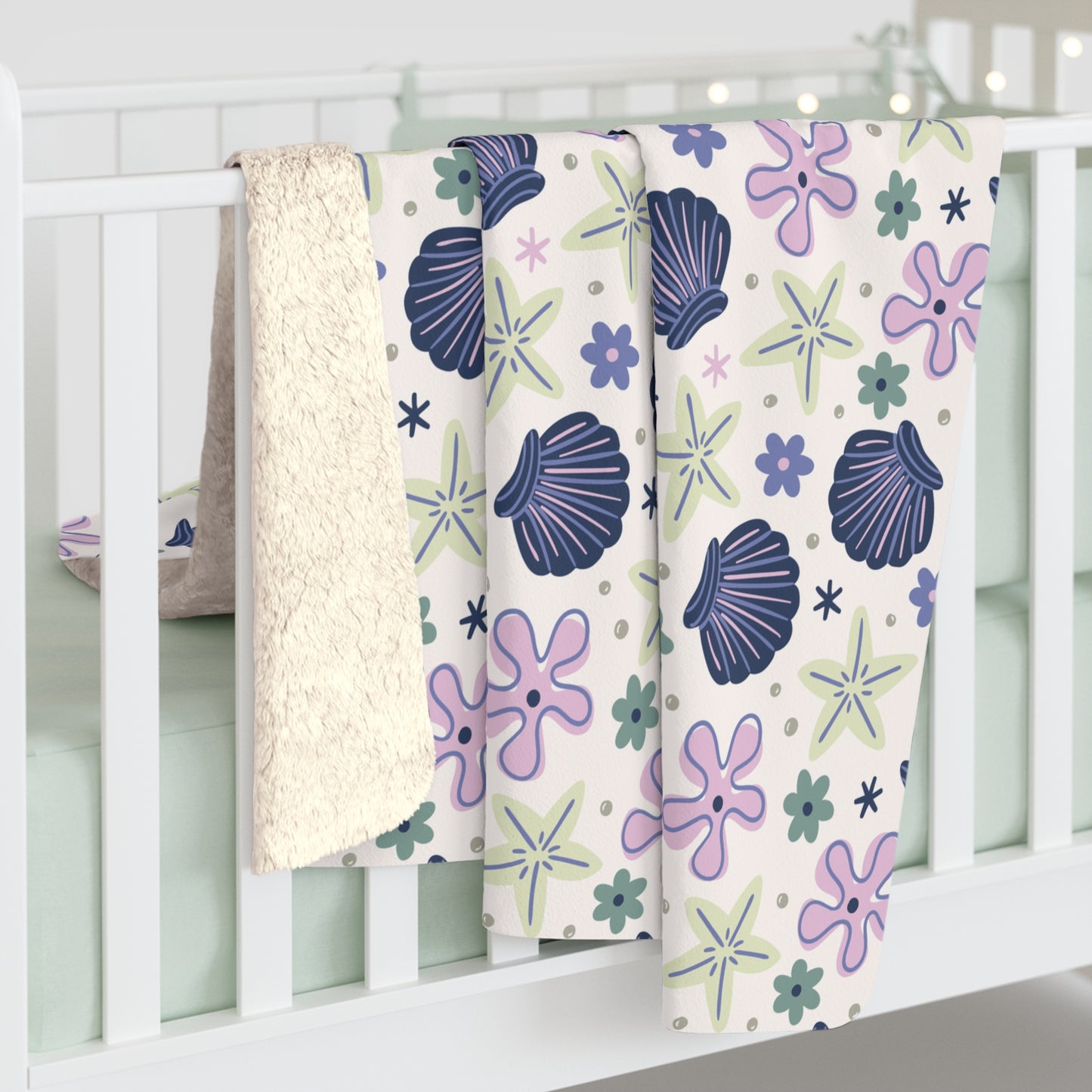 Shellflower Cove Fleece Blanket