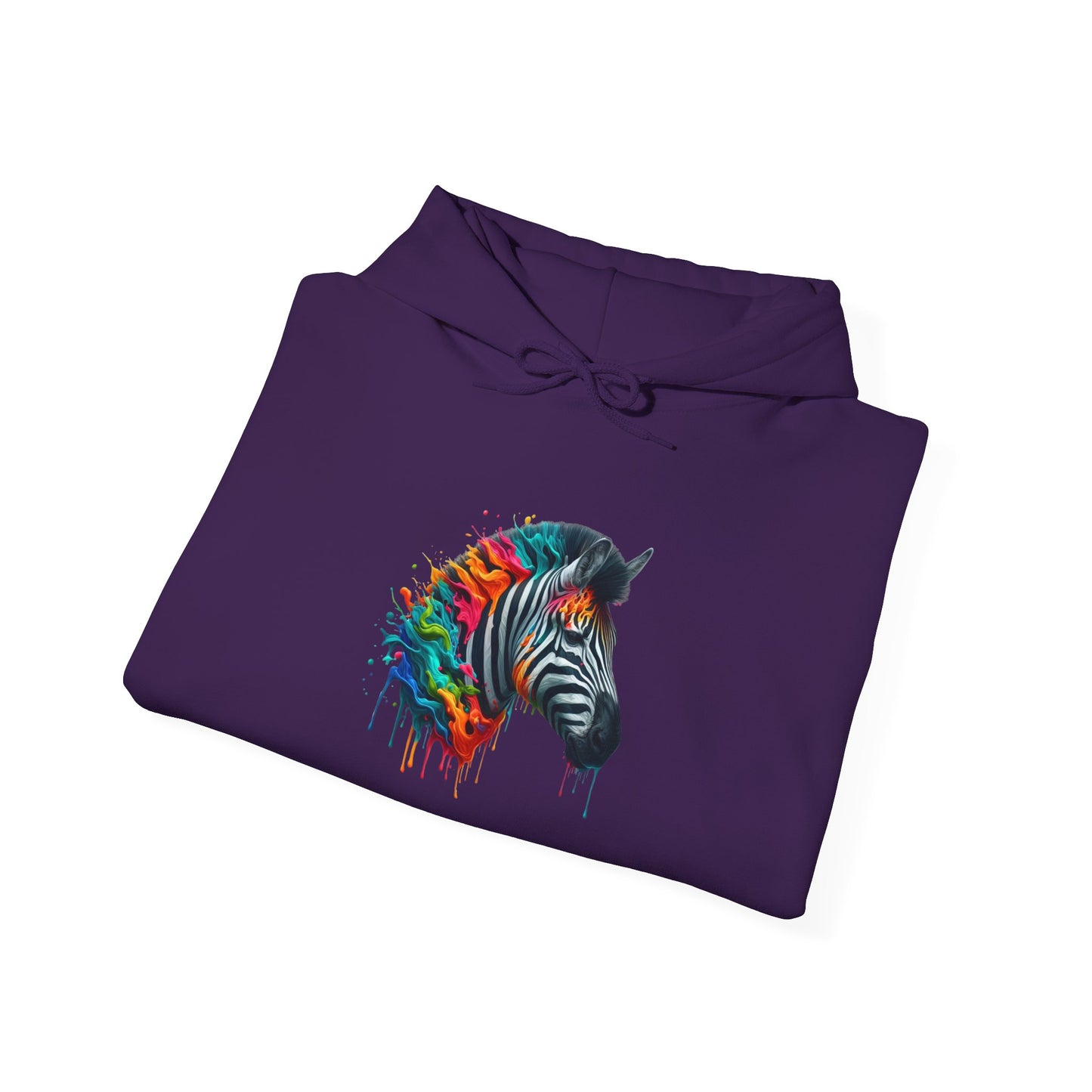 Colorful Zebra Heavy Blend™ Hooded Sweatshirt