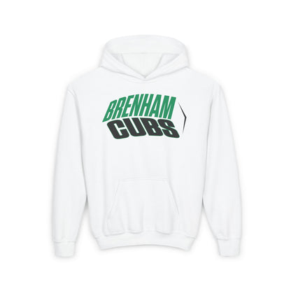 Brenham Cubs (Angled) Mascot Youth Heavy Blend Hoodie