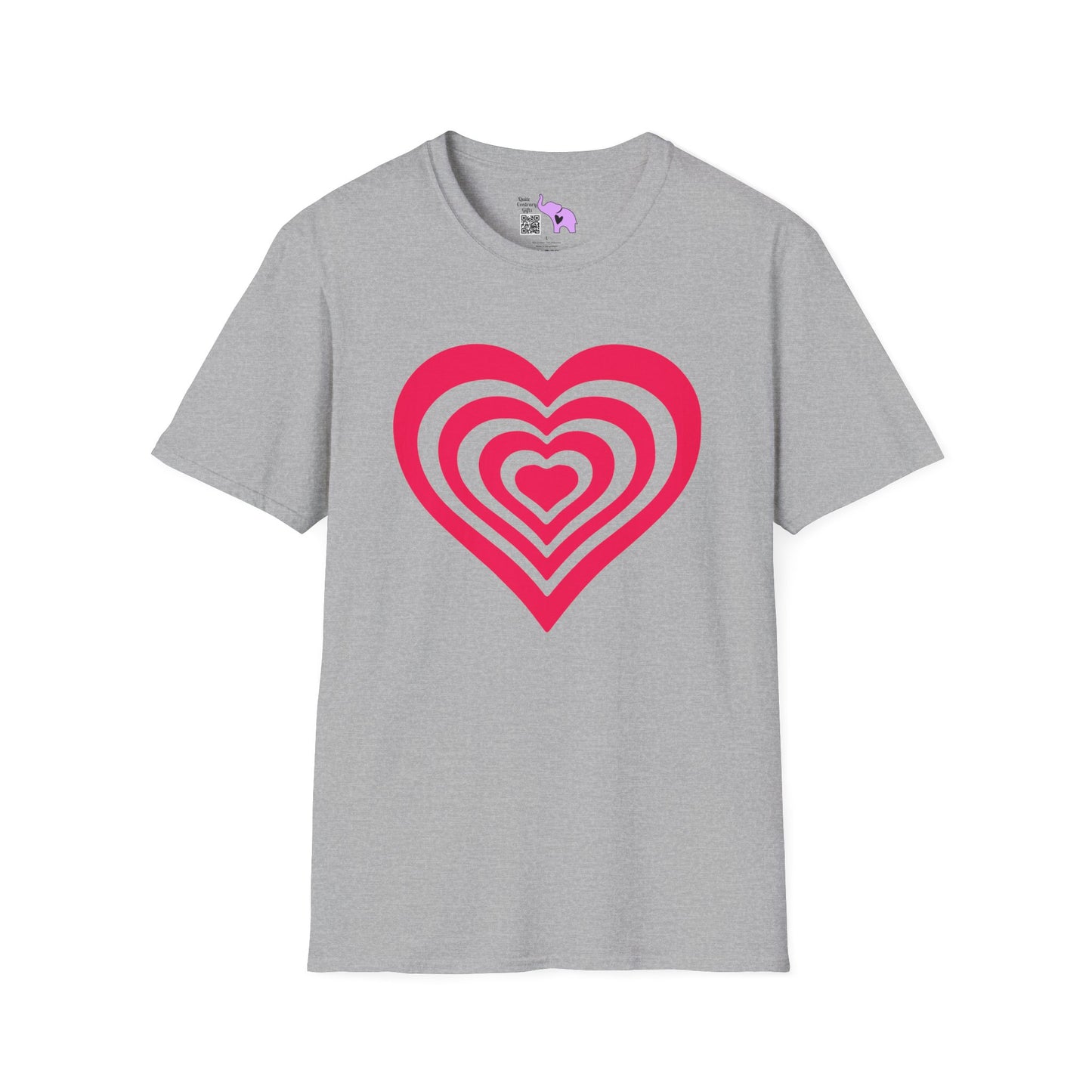 Layered Hearts Adult T-shirt