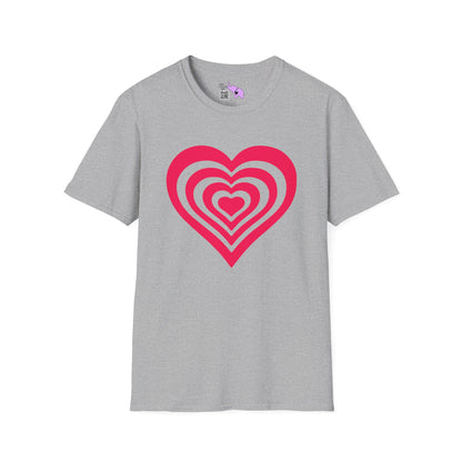 Layered Hearts Adult T-shirt