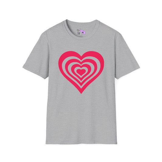 Layered Hearts Adult T-shirt