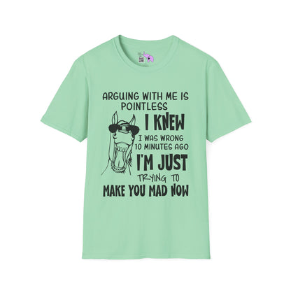 Arguing With Me is Pointless... Adult T-shirt