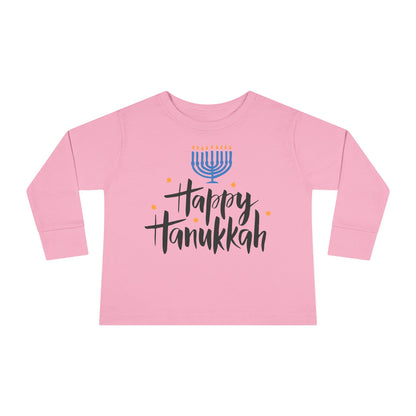 Happy Hanukkah 6 Toddler Long Sleeve Tee