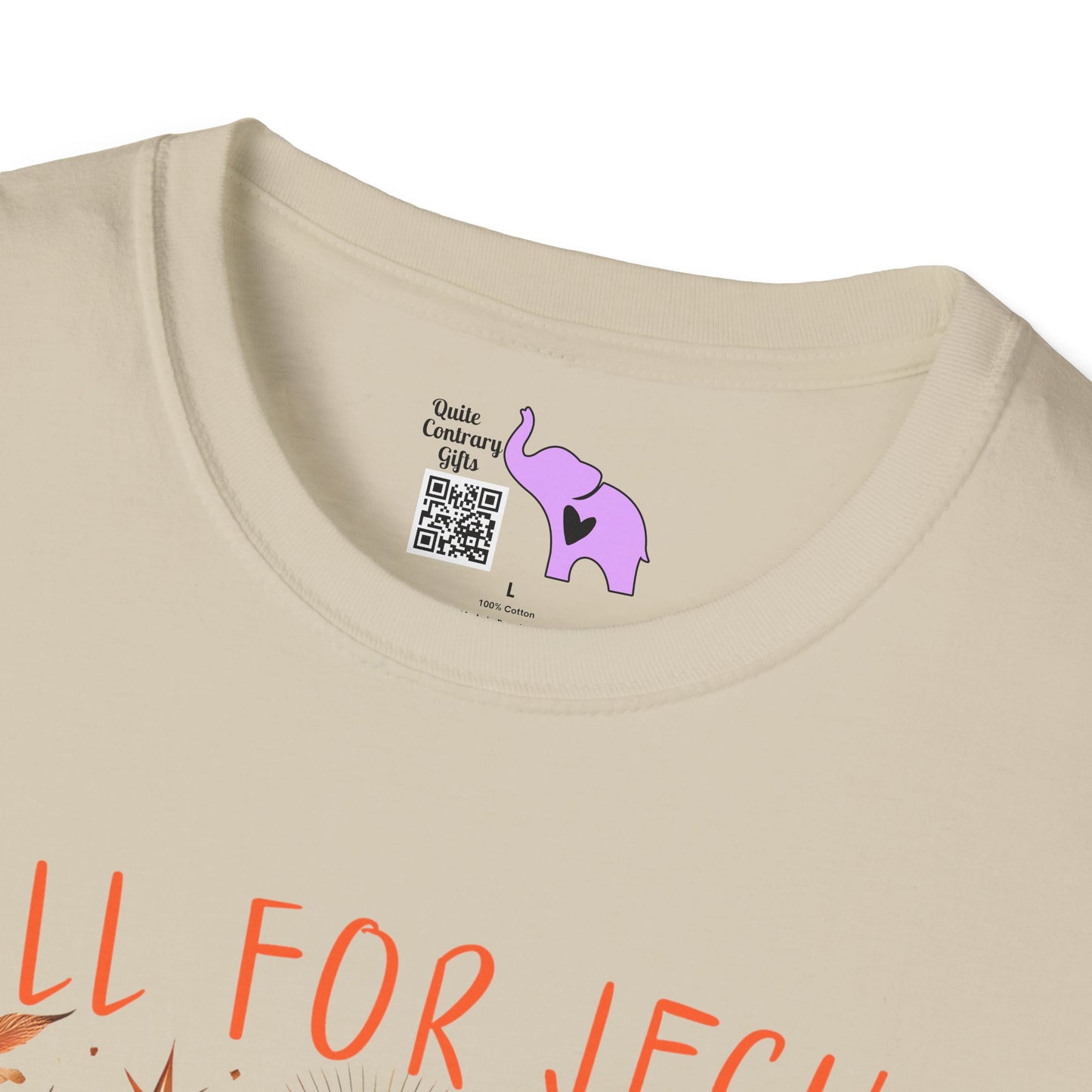 Fall For Jesus He Never Leaves (2) Adult T-shirt