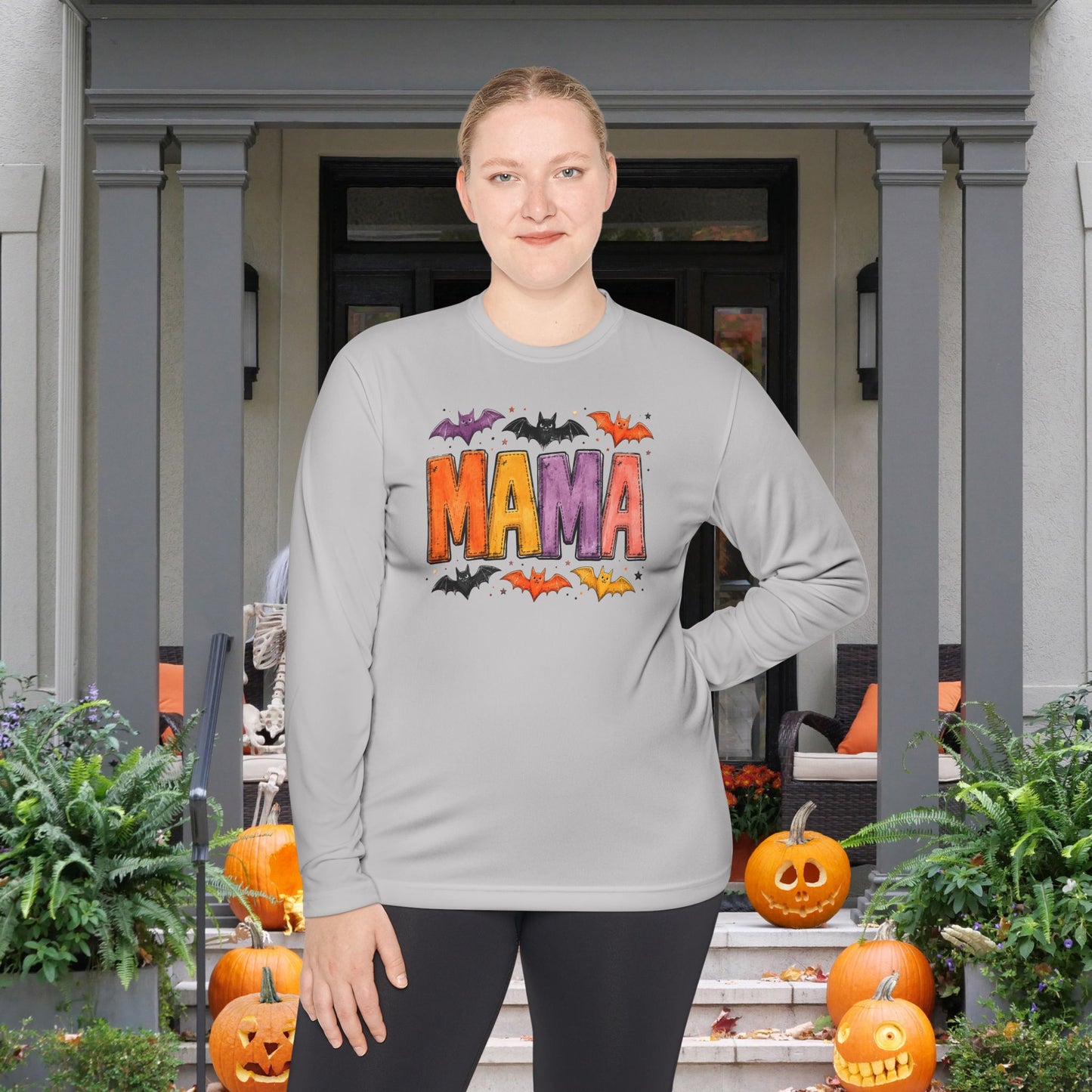 Spooky Mama Adult Long Sleeve Tee