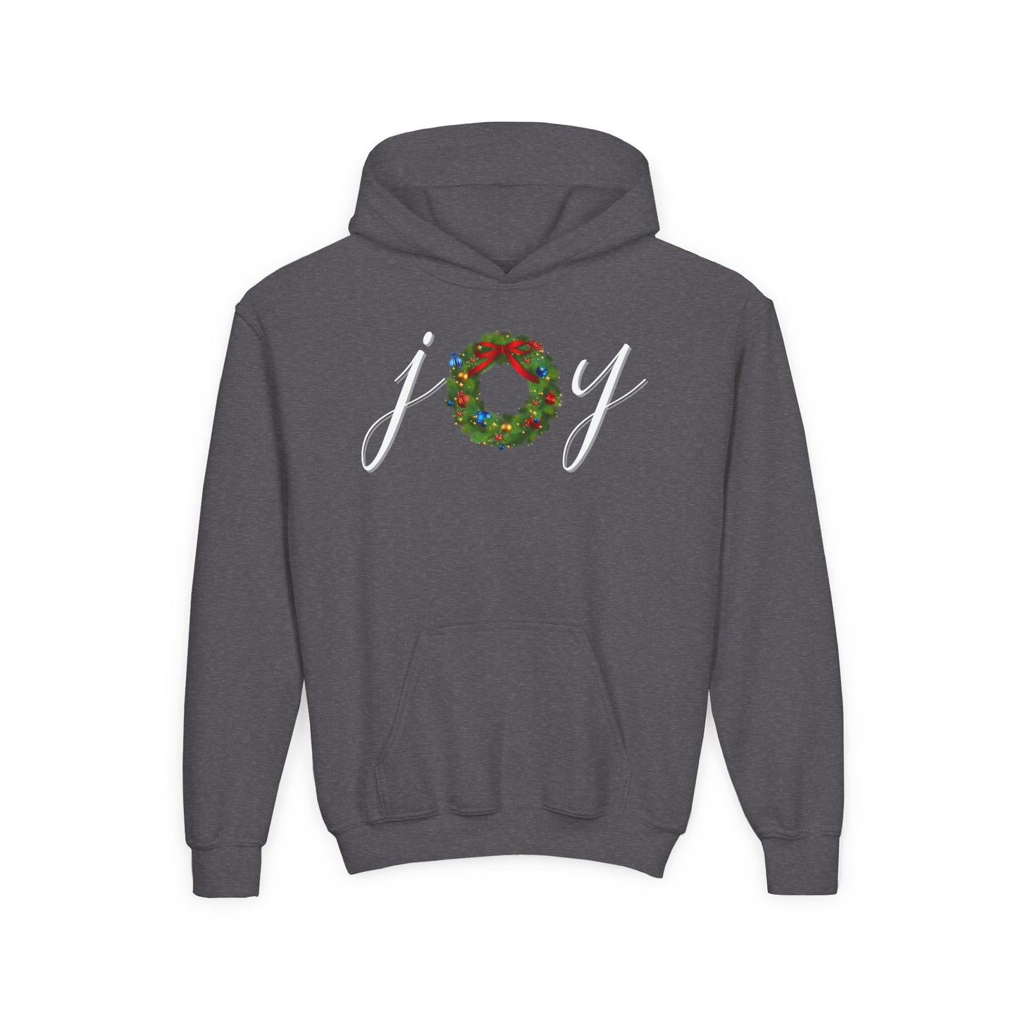 Joy w/Wreath Youth Hoodie