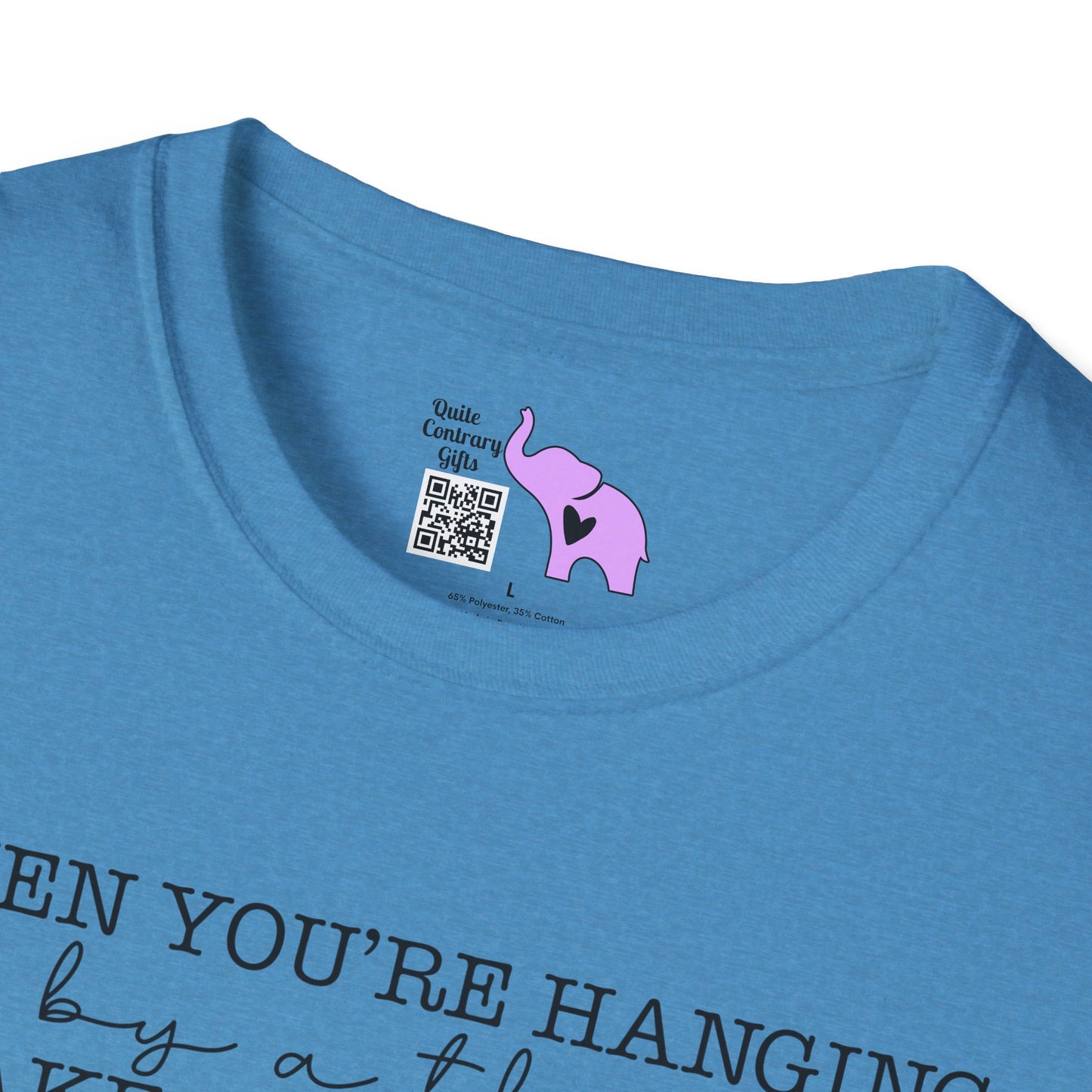 If You're Hanging On By A Thread, Make Sure It's The Hem Of His Garment (Simple) Adult T-shirt