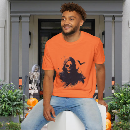 Creepy Death Skull Adult T-shirt