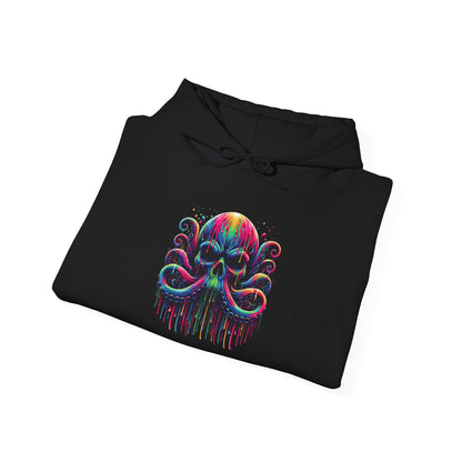 Colorful Skeleton Octopus Heavy Blend™ Hooded Sweatshirt