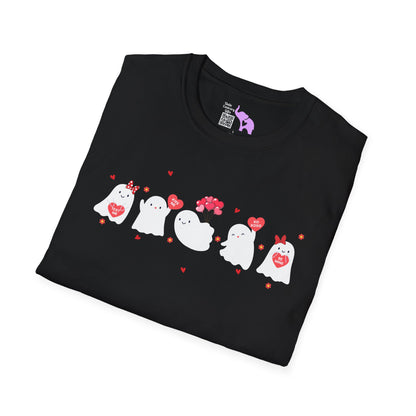Valentines Ghosts Adult T-shirt