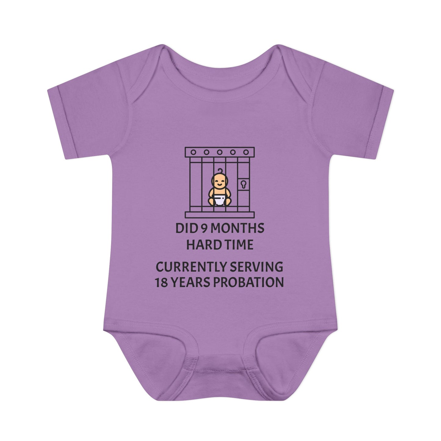 Did 9 Months Hard Time Currently Serving 18 Years Probation Infant Baby Rib Bodysuit