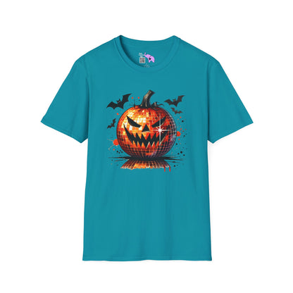 Orange Disco Pumpkin Adult T-shirt