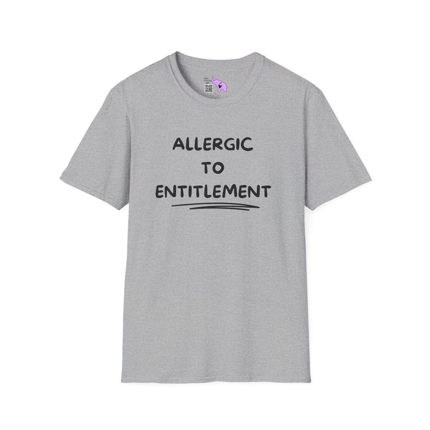 Allergic To Entitlement Adult T-shirt