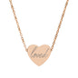 'loved' Engraved Heart Necklace