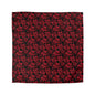 Midnight Poinsettia Garden Microfiber Duvet Cover