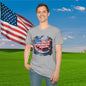 America-Shaped Happy 250th Birthday Cake Adult T-shirt