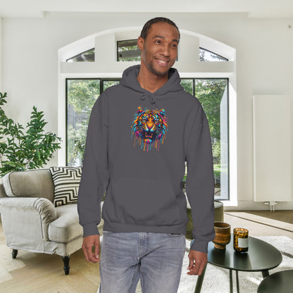 Colorful Tiger Heavy Blend™ Hooded Sweatshirt