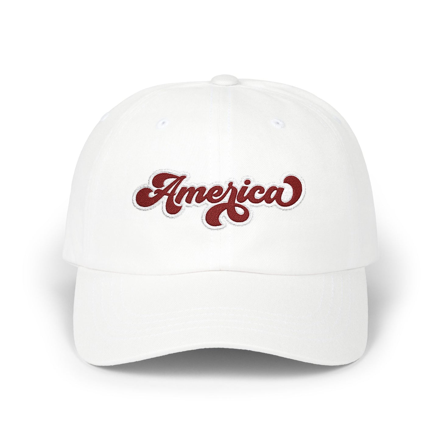 Retro "America" Embroidered Classic Dad Cap