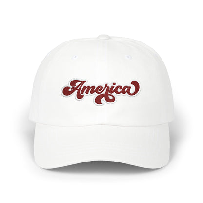 Retro "America" Embroidered Classic Dad Cap