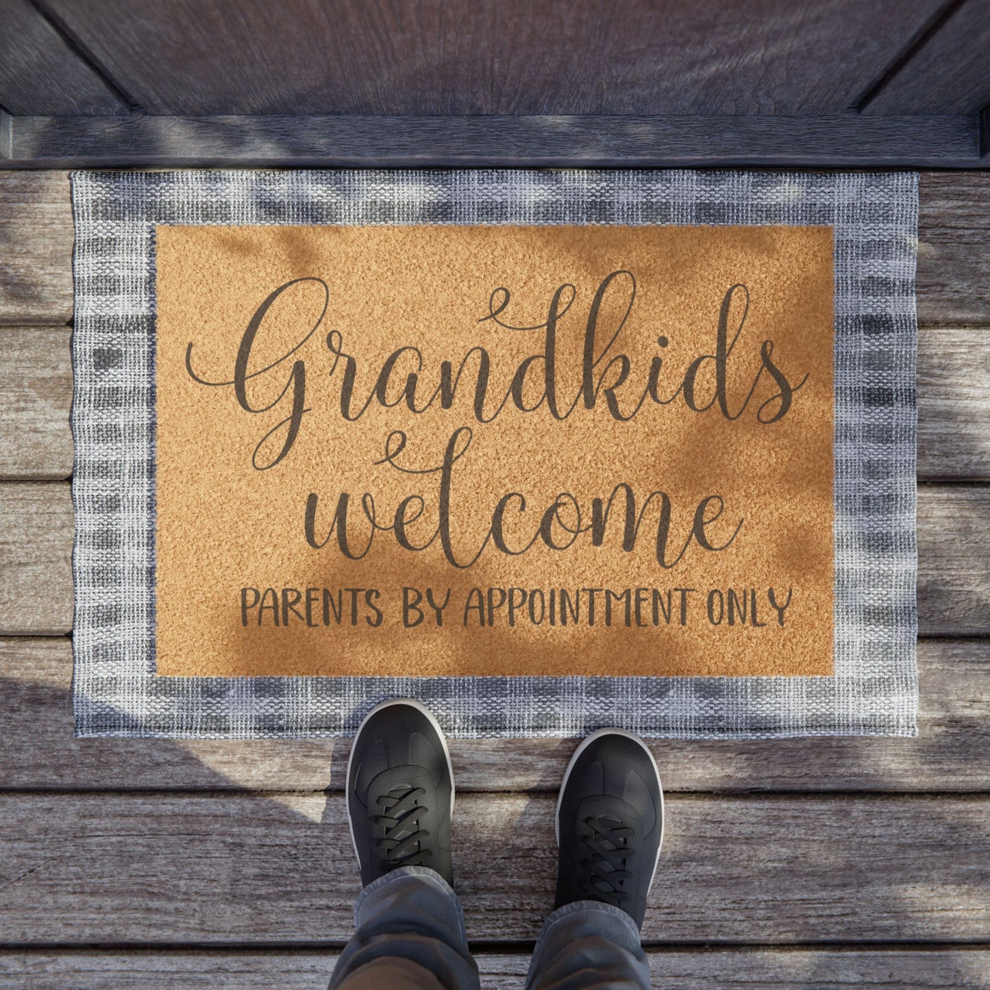 Grandkids Welcome Parent By Appointment Only Coconut Fiber Doormat