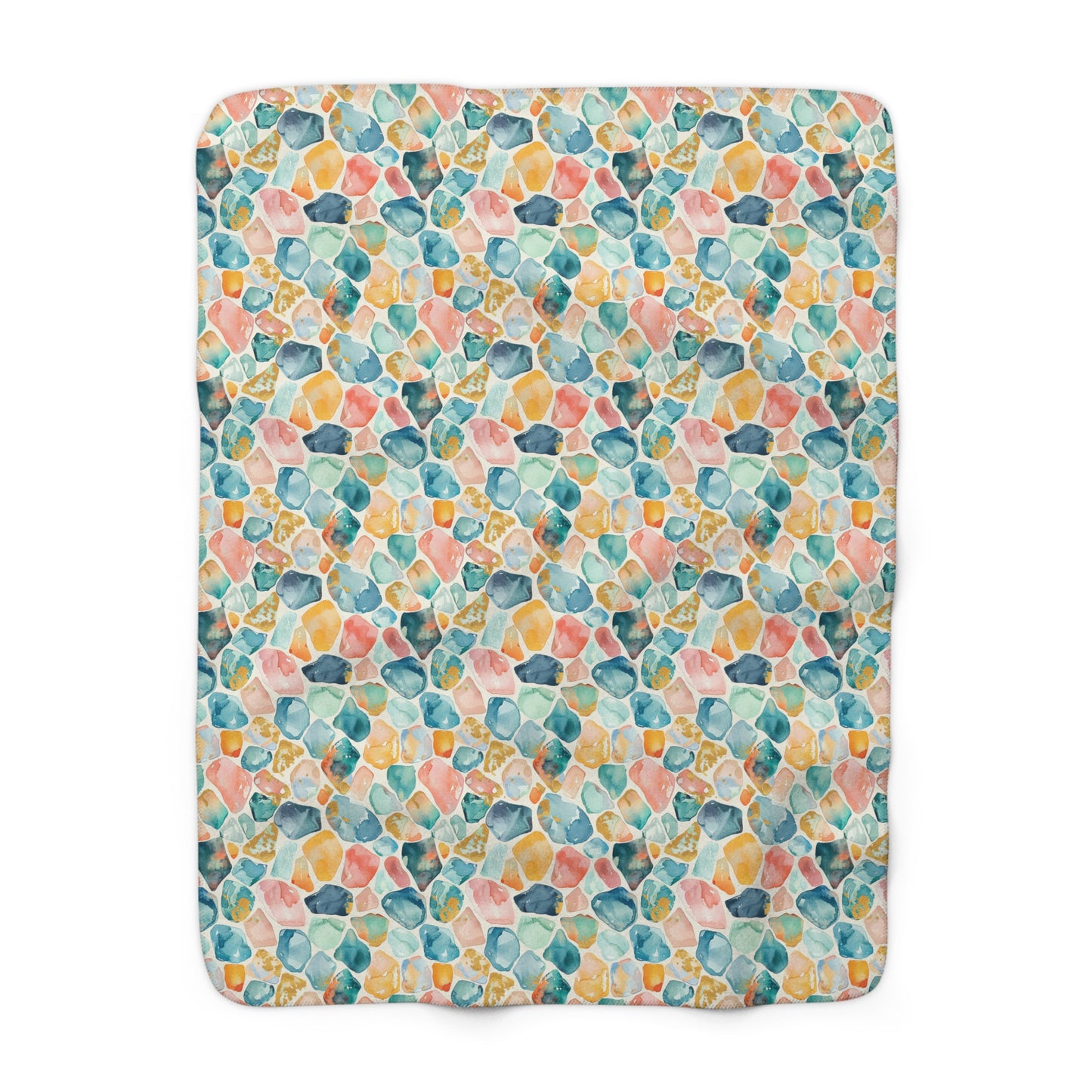 Ocean Pebble Drift Fleece Blanket