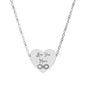 Layered Infinity Personalized Engraved Heart Necklace