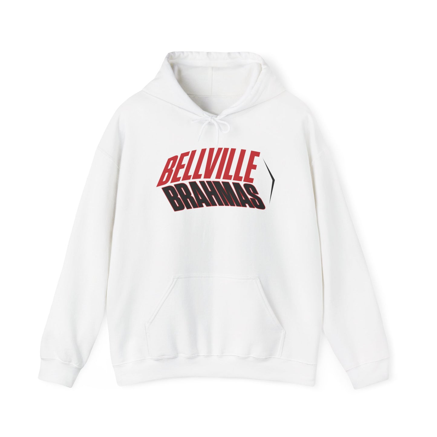 Bellville Brahmas (Angled) Adult Heavy Blend™ Hooded Sweatshirt