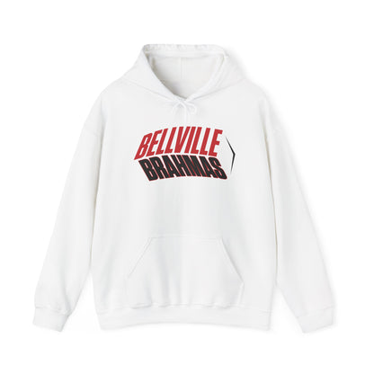 Bellville Brahmas (Angled) Adult Heavy Blend™ Hooded Sweatshirt