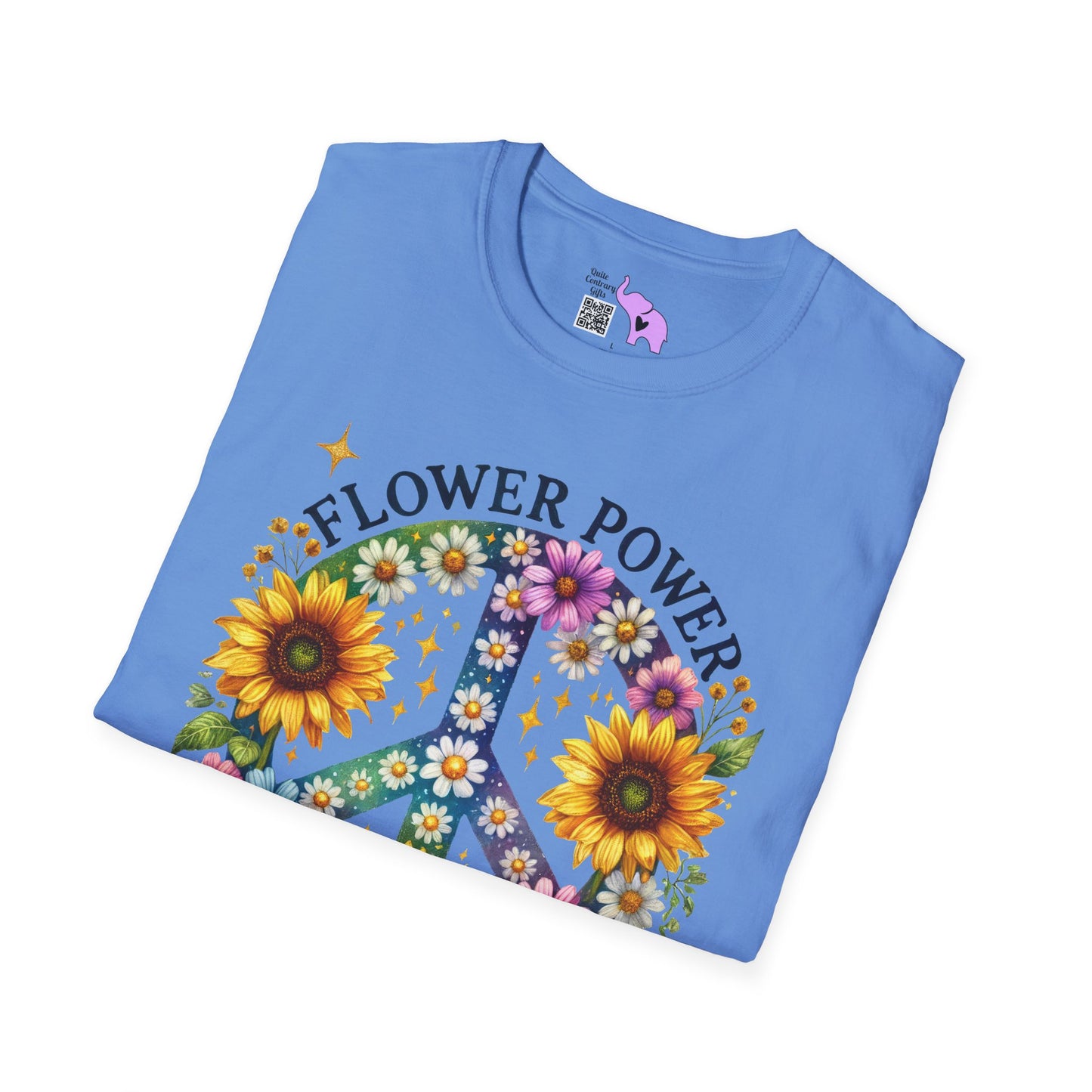 Flower Power Forever Adult T-shirt