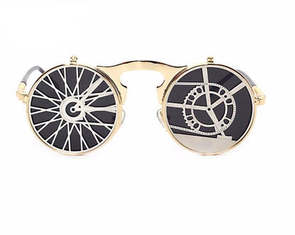 Retro Steampunk Flip Up Sunglasses