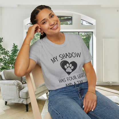 My Shadow Has Four Legs and a Tail Adult T-shirt