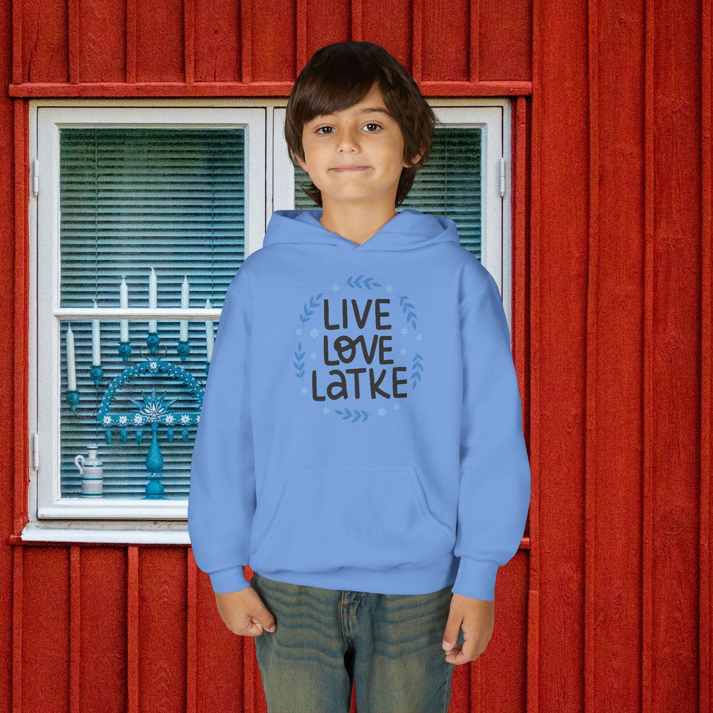 Hanukkah Live Love Latke Youth Hoodie