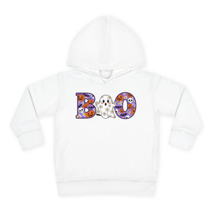 Cute Floral Boo w/Ghost Toddler Hoodie