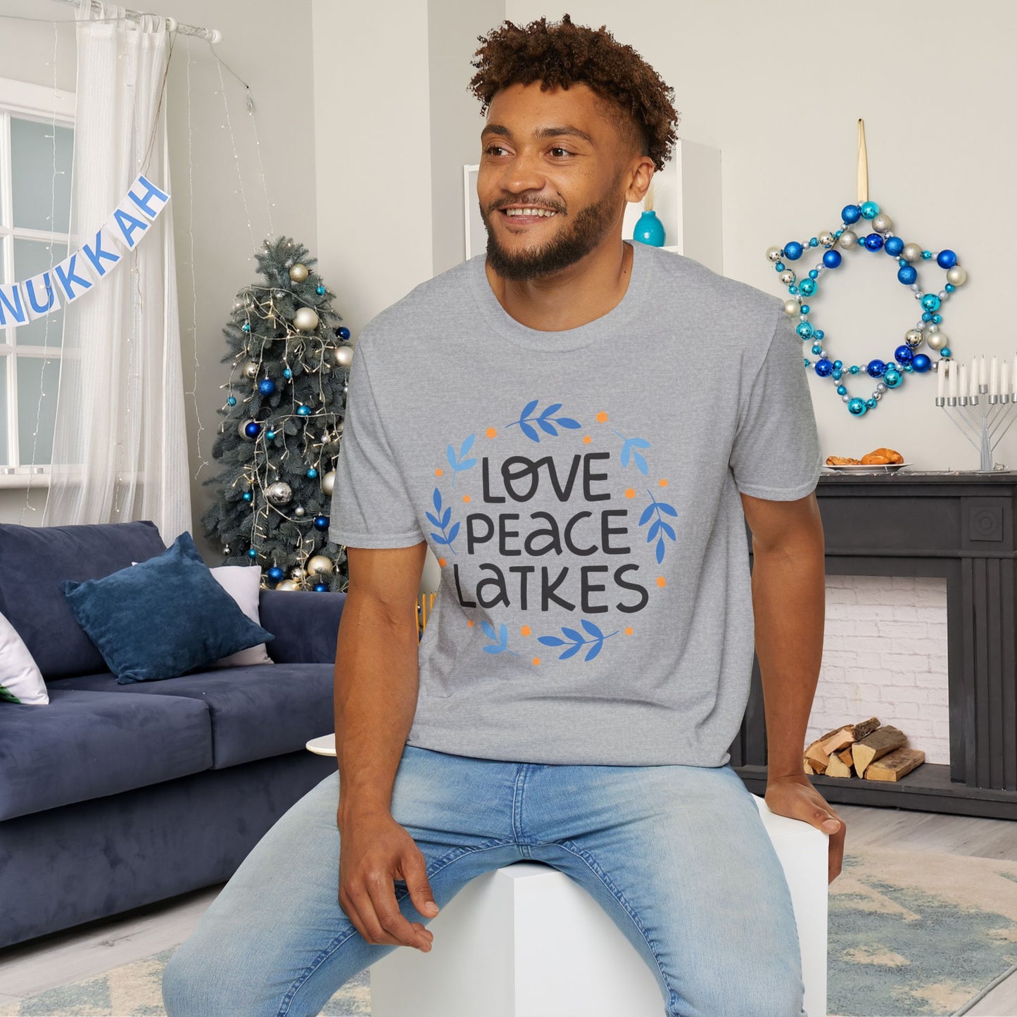 Hanukkah Love Peace Latkes T-shirt