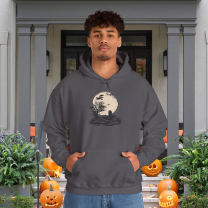 Halloween Spooky Grave Heavy Blend™ Hooded Sweatshirt