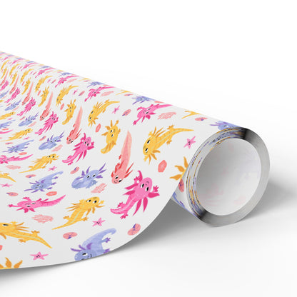 Axolotl Whimsy Wrapping Paper